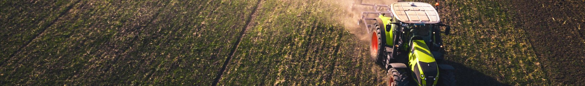 Tractor in field