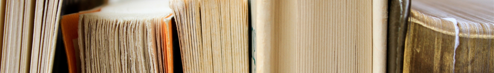 Row of books