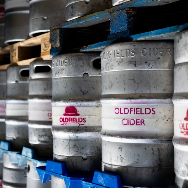 Oldfields Cider barrels