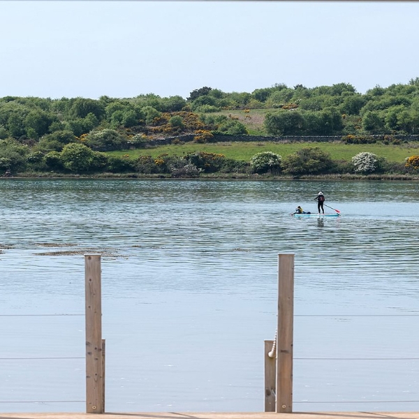 Paddle boarding in North Wales