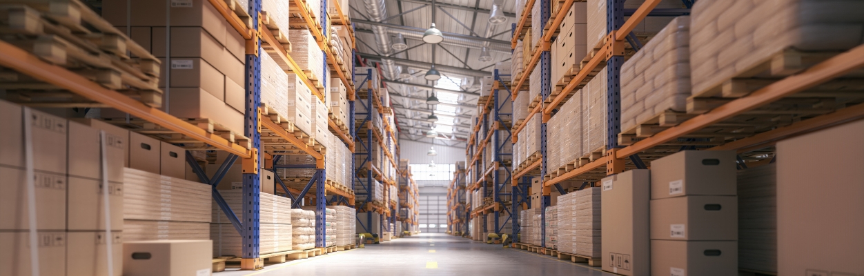 Inside warehouse