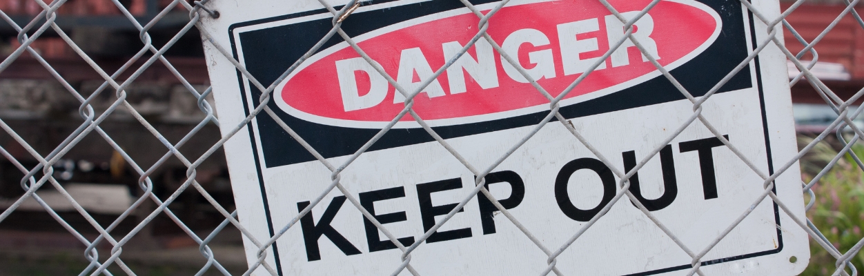 Keep out sign