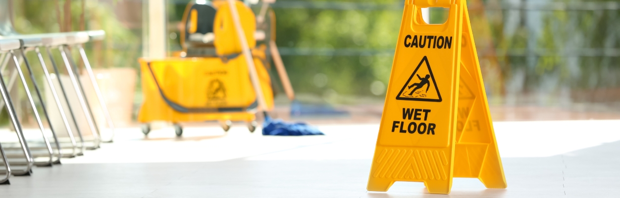 Wet floor sign