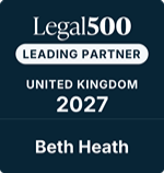 Leading Partner Legal 500 - Beth Heath