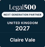 Legal 500 Next Generation Partner Logo - Claire Vale