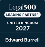 Leading Partner Legal 500 Logo - Ed Burrell