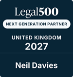 Legal 500 Next Generation Partner Logo - Neil Davies